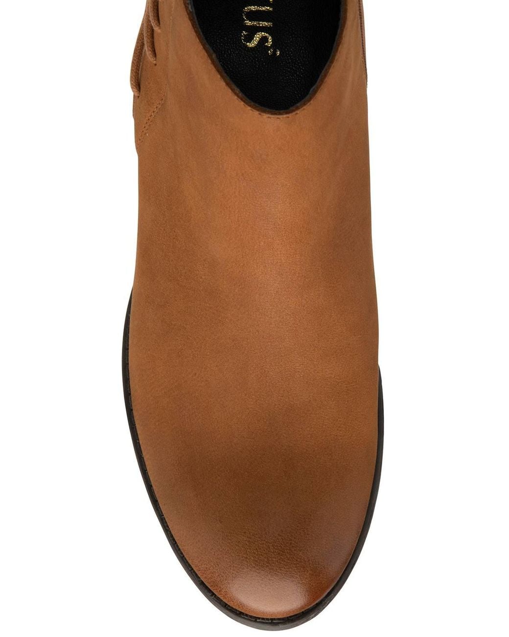 Lotus Brown Leopard-Print Leather 'Etta' Ankle Boots