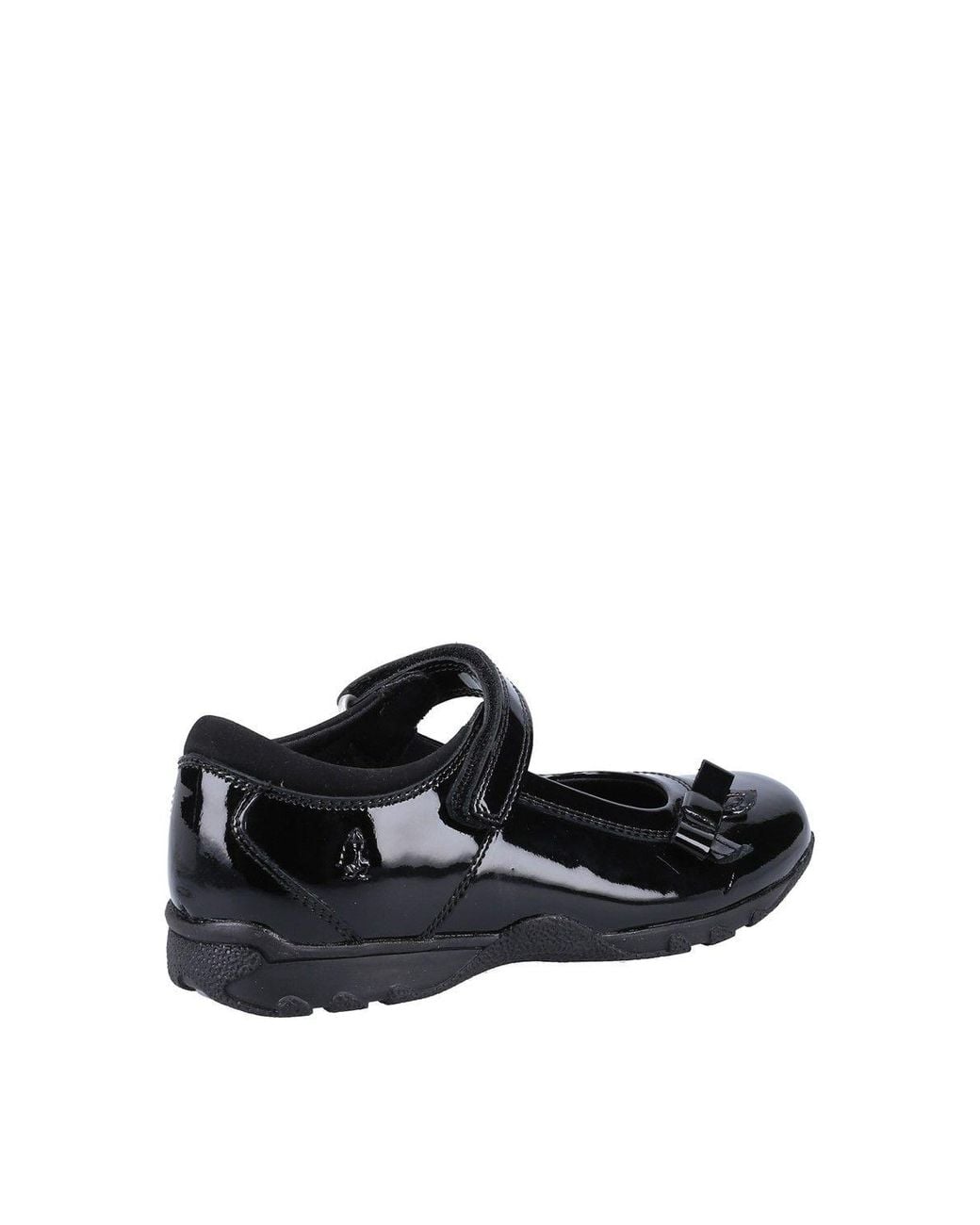 Hush Puppies Black Carrie School Shoe Junior