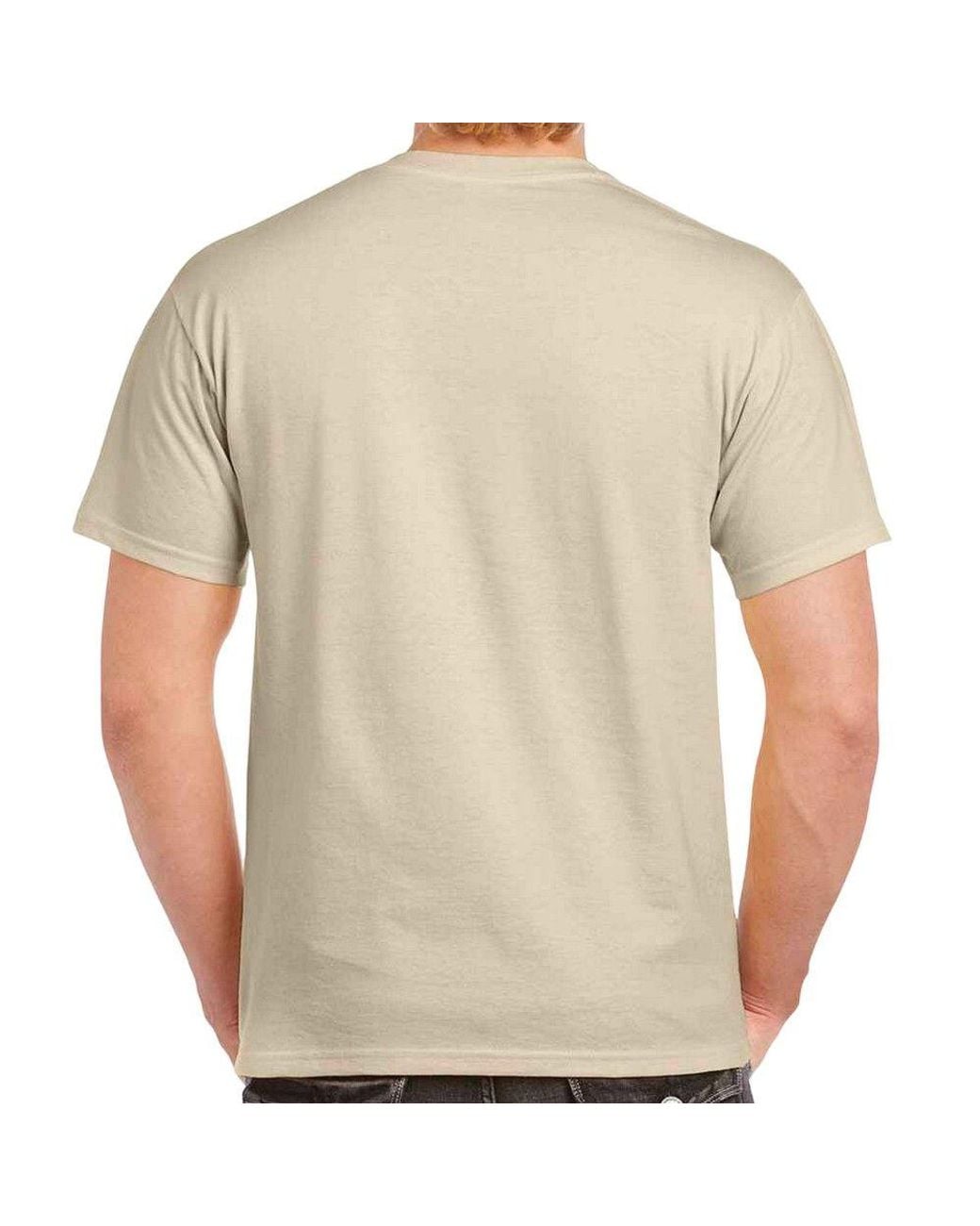 Gildan Natural Heavy Cotton T-Shirt for men