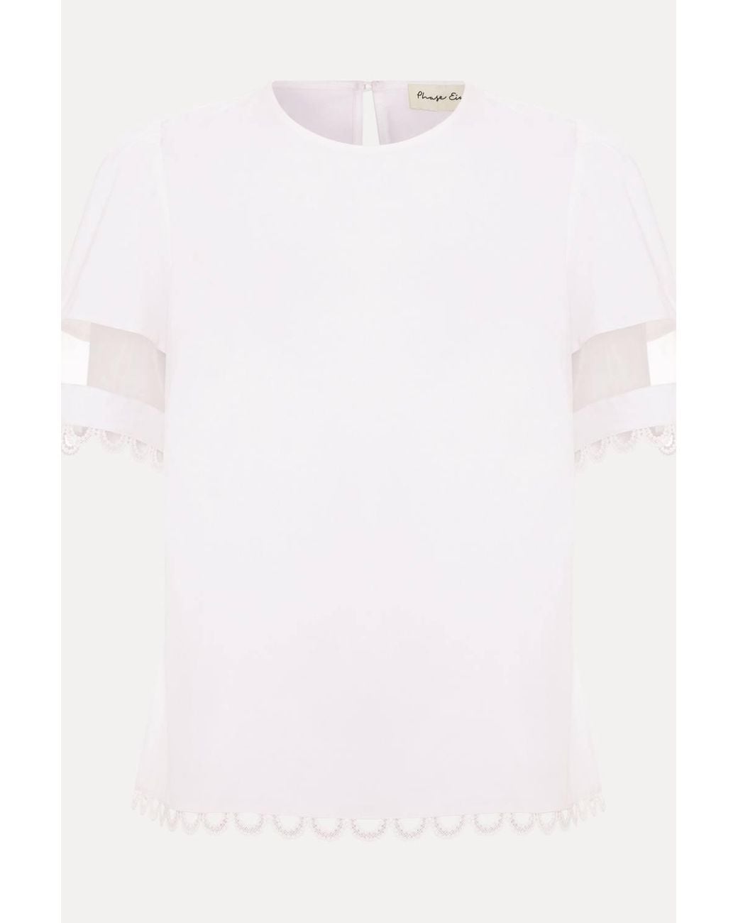 Phase Eight White Rebecca Detail Top