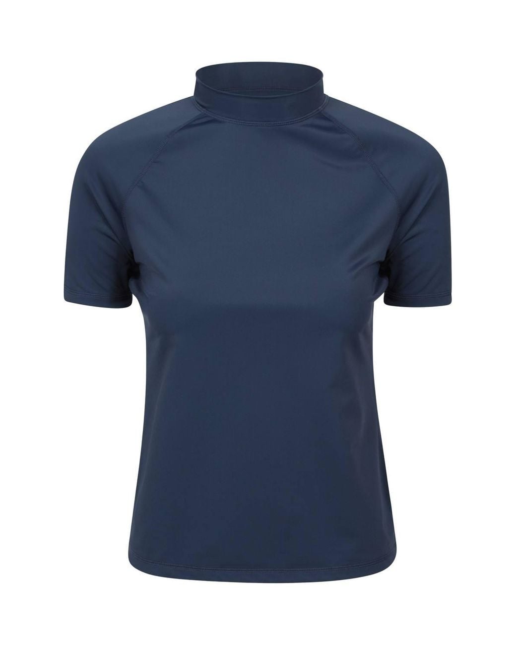 Mountain Warehouse Blue Short Sleeved Quick Drying Stretchy Uv Rash Vest