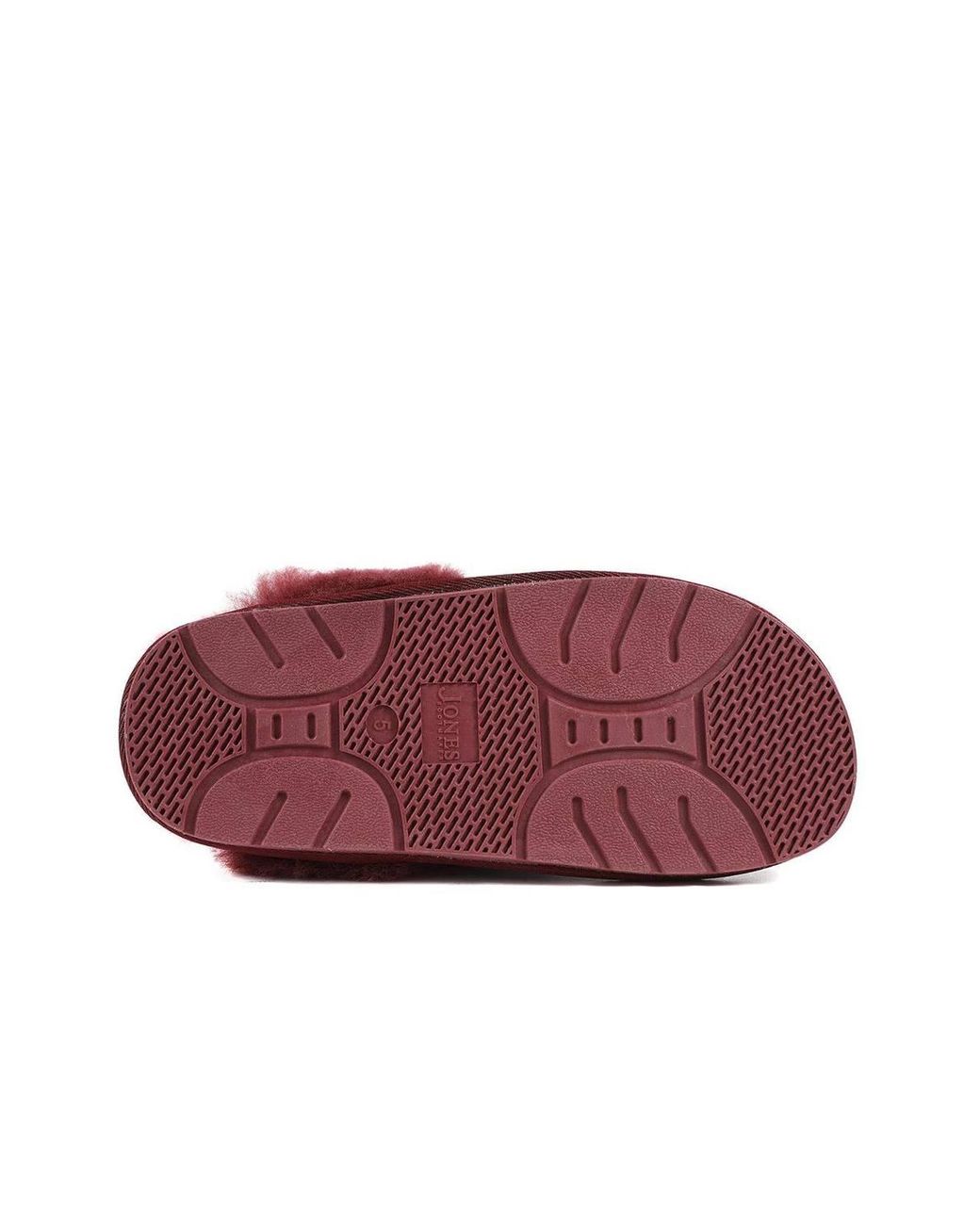 Jones Bootmaker Red Bella-Rose Sheepskin Mule Slippers