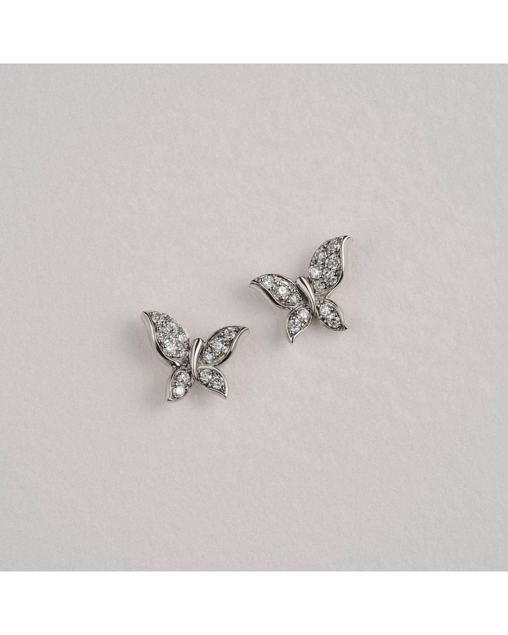 The Diamond Store Metallic Papillon 0.15Ct Lab Diamond Stud Earrings