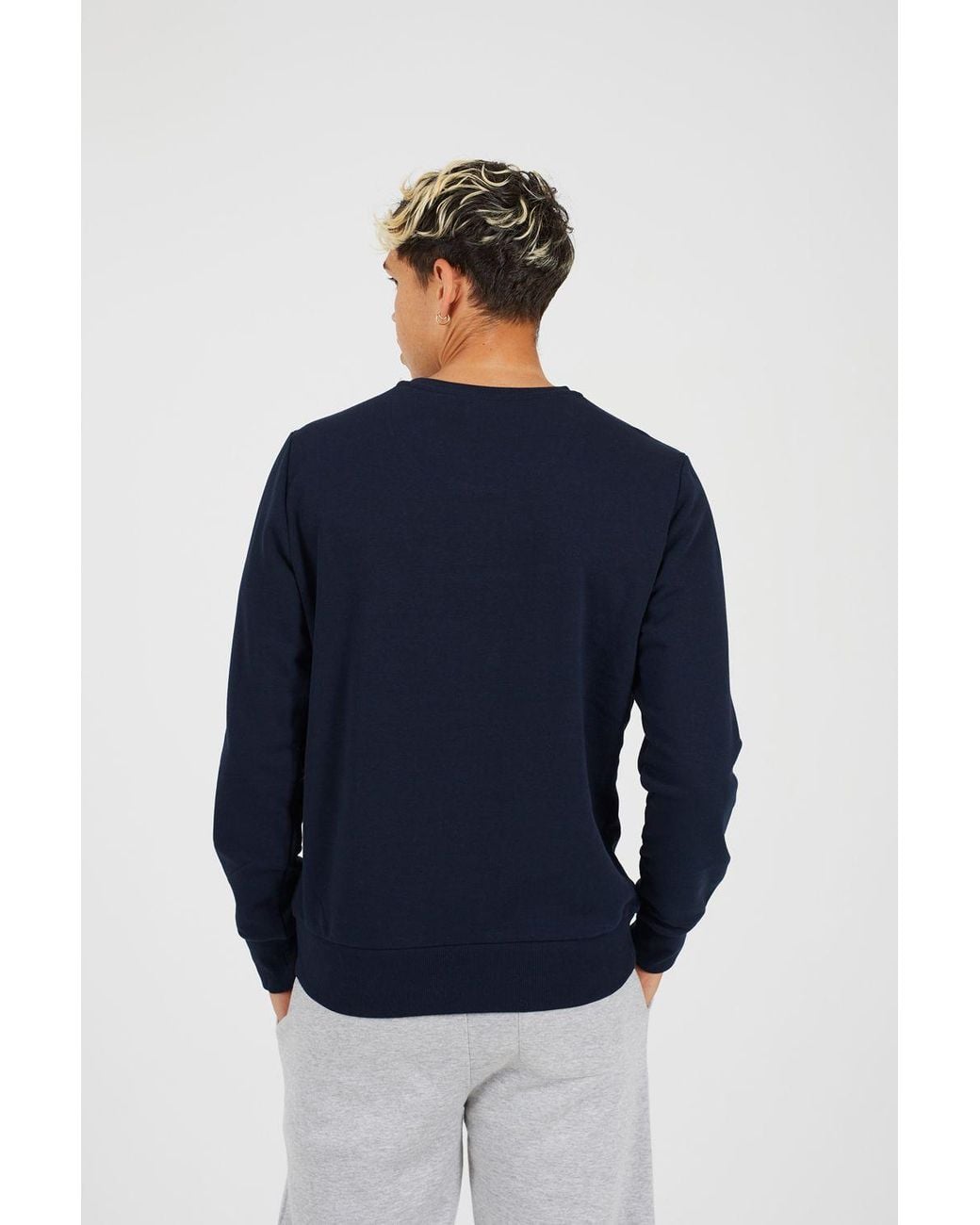 Brave Soul Blue Graphic Print Sweatshirt for men