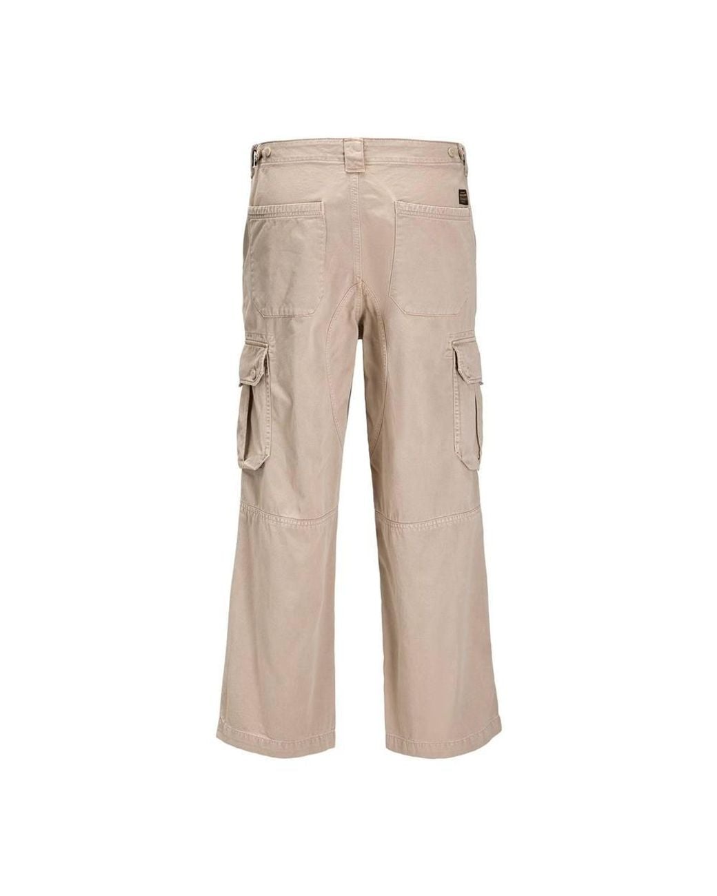 Jack & Jones Brown Atlas Wide Leg Cargo Trousers for men