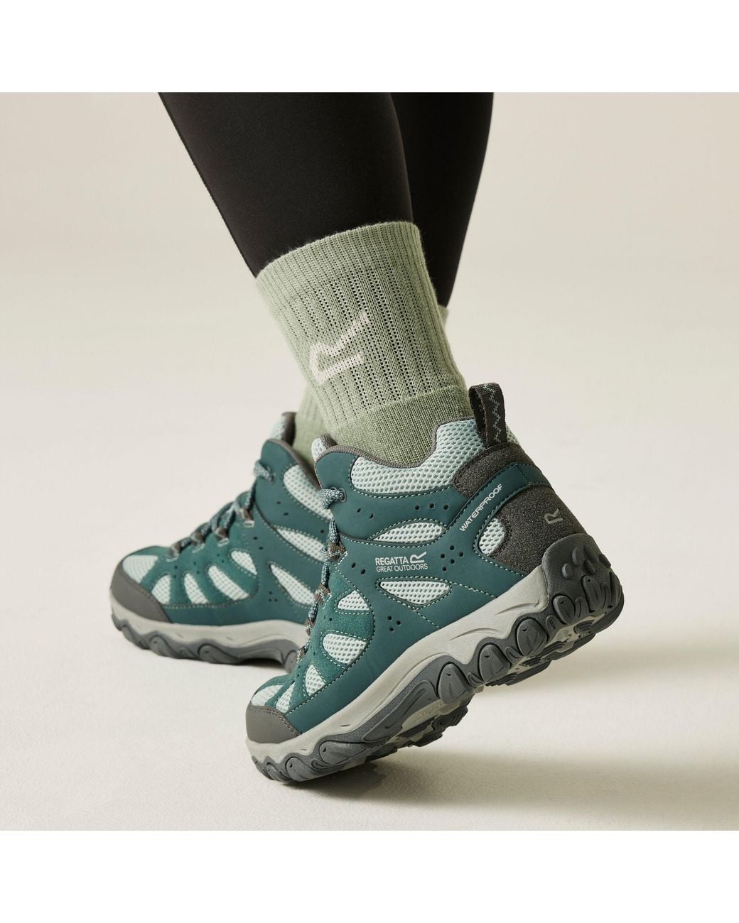 Regatta Blue Edgepoint Waterproof Breathable Mid Walking Boots