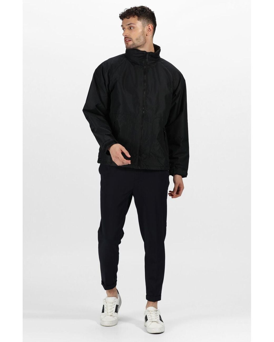 Regatta Black Hudson Fleece Lined Waterproof Insulated Jacket for men