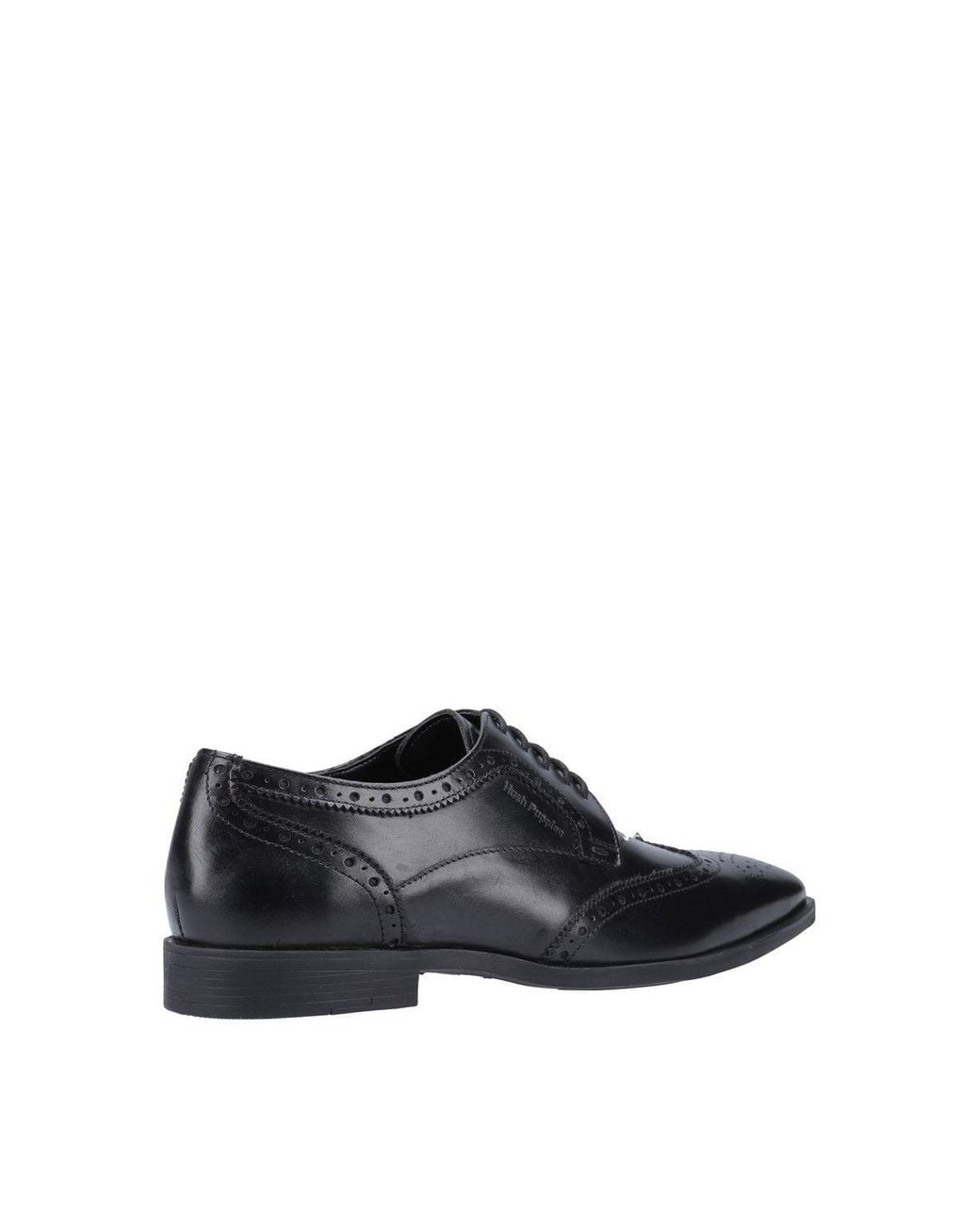 Hush Puppies Black Brace Brogue Shoe for men