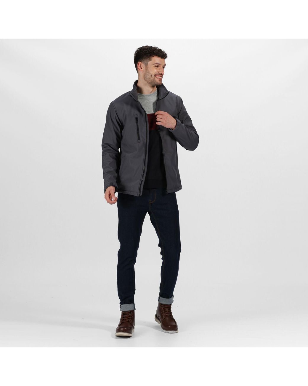 Regatta Blue 3 Layer Soft Shell Jacket for men