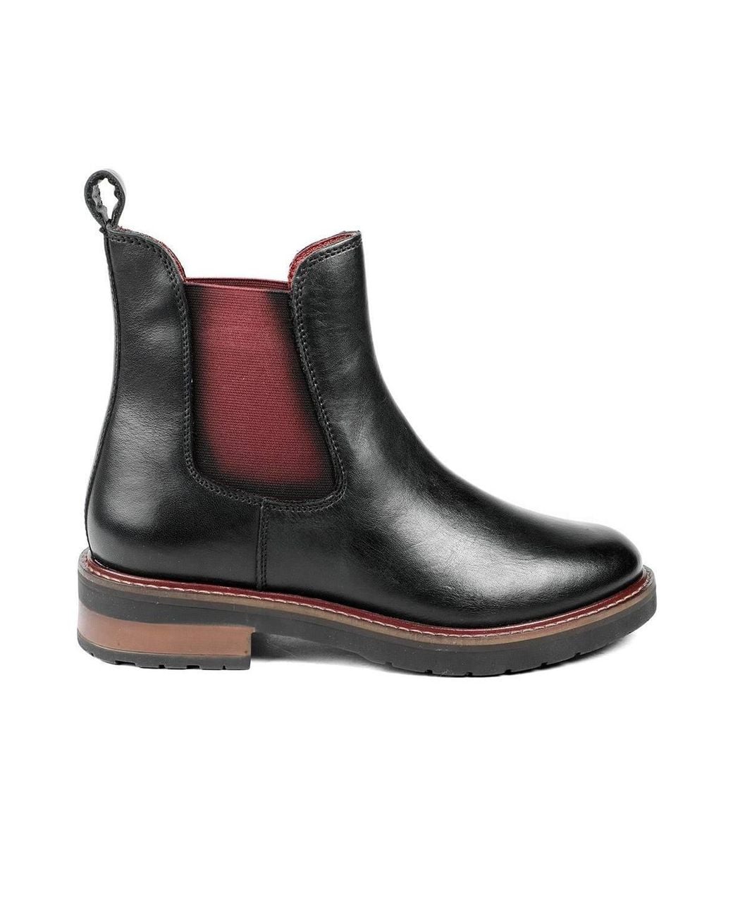 Jones Bootmaker Black Maddalena Leather Chelsea Boots