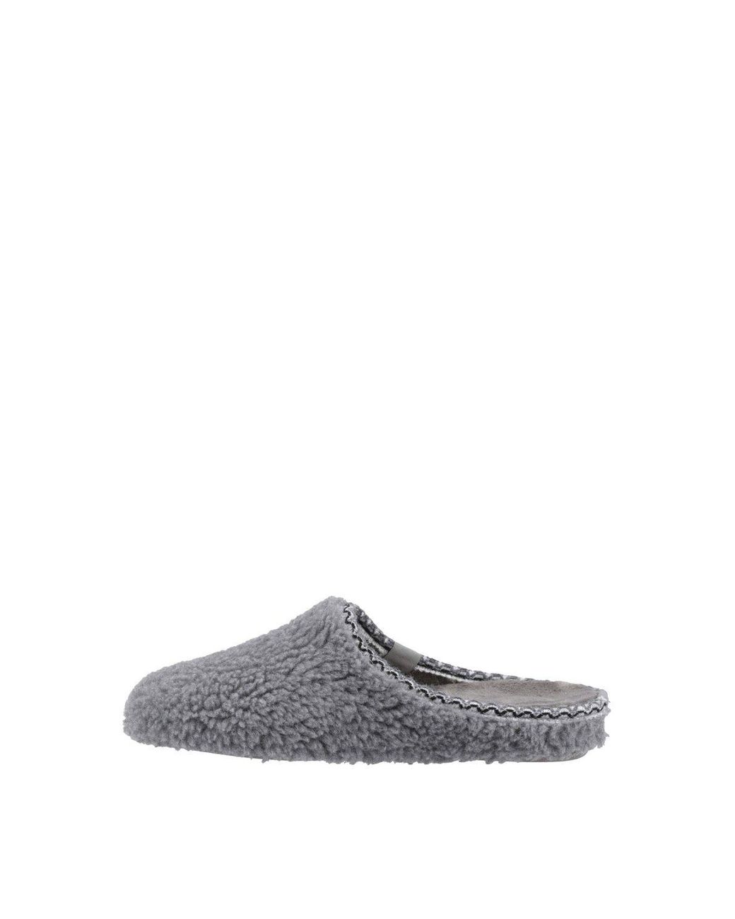 Hush Puppies Gray Good Teddy Mule Slipper