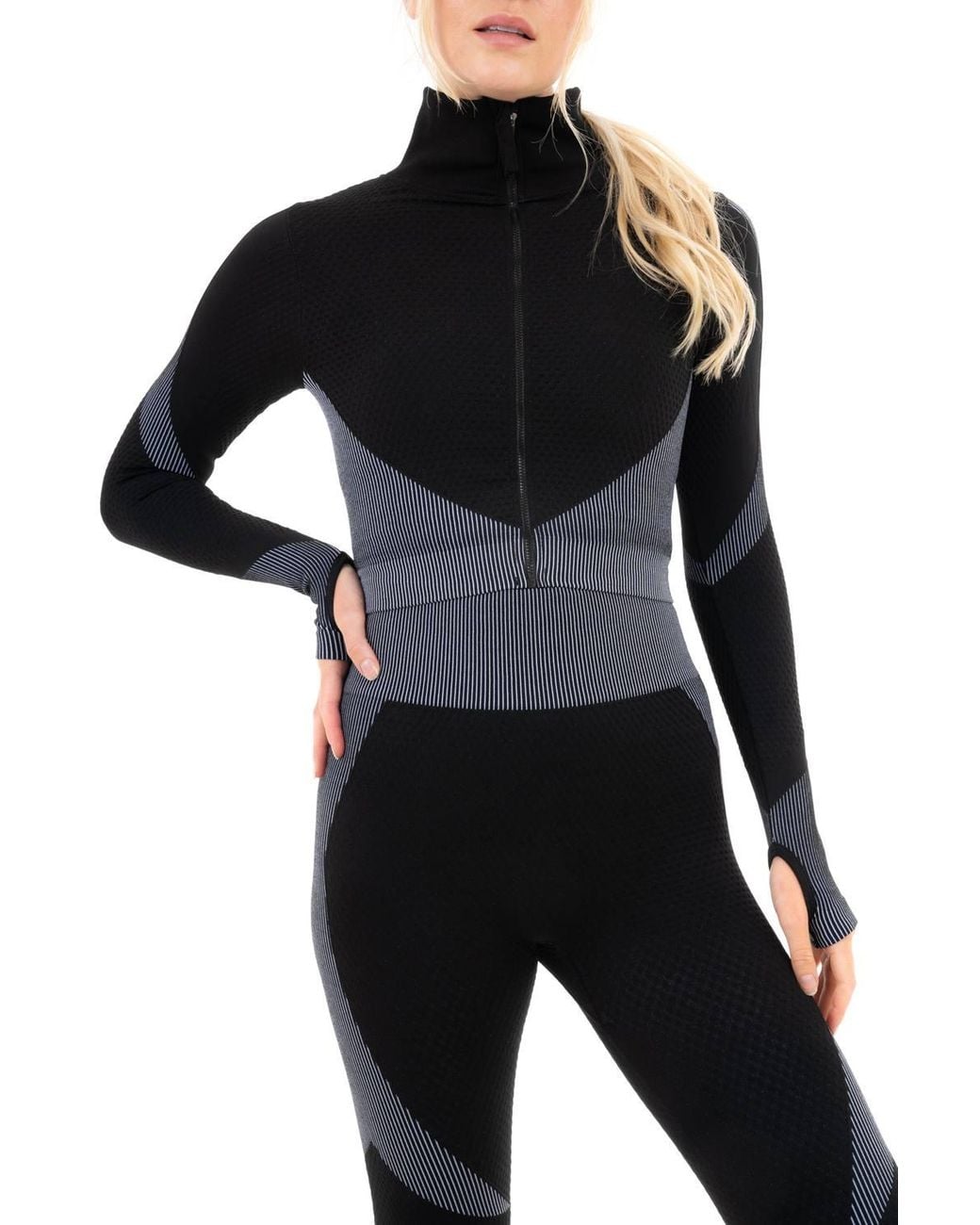 Smart Living Black Lightweight & Versatile Zipper Jacket With Thumb Hole