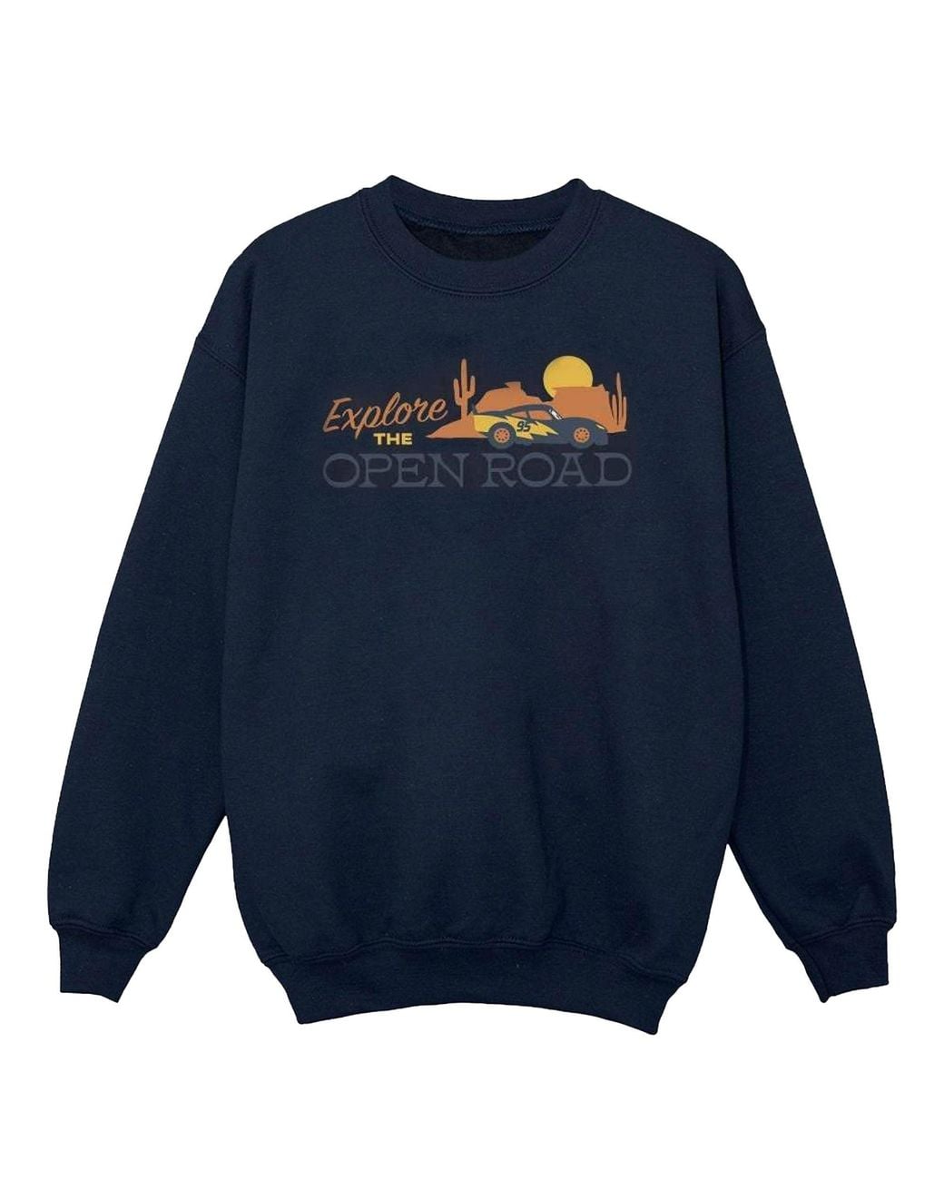 Disney Blue Cars Explore The Open Road Sweatshirt for men