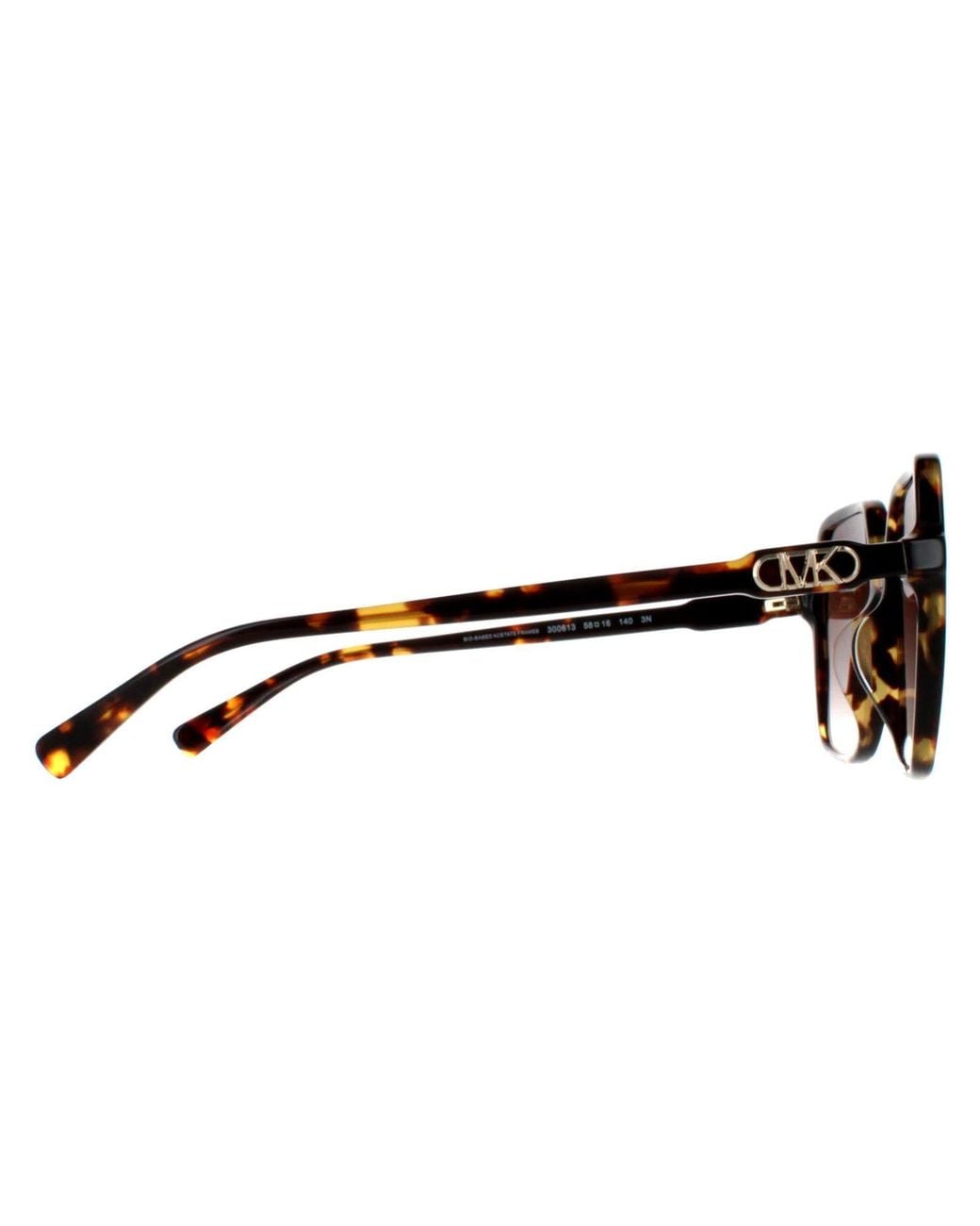 Michael Kors Brown Square Dark Tortoise Gradient Mk2196U Jasper