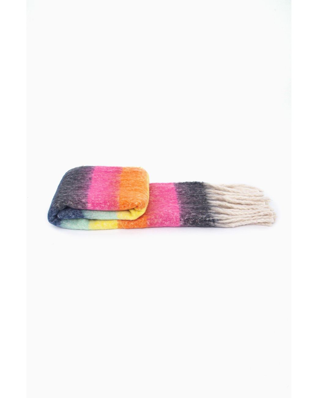 SARTA Multicolor Stripe Heavyweight Winter Scarf Multicoloured