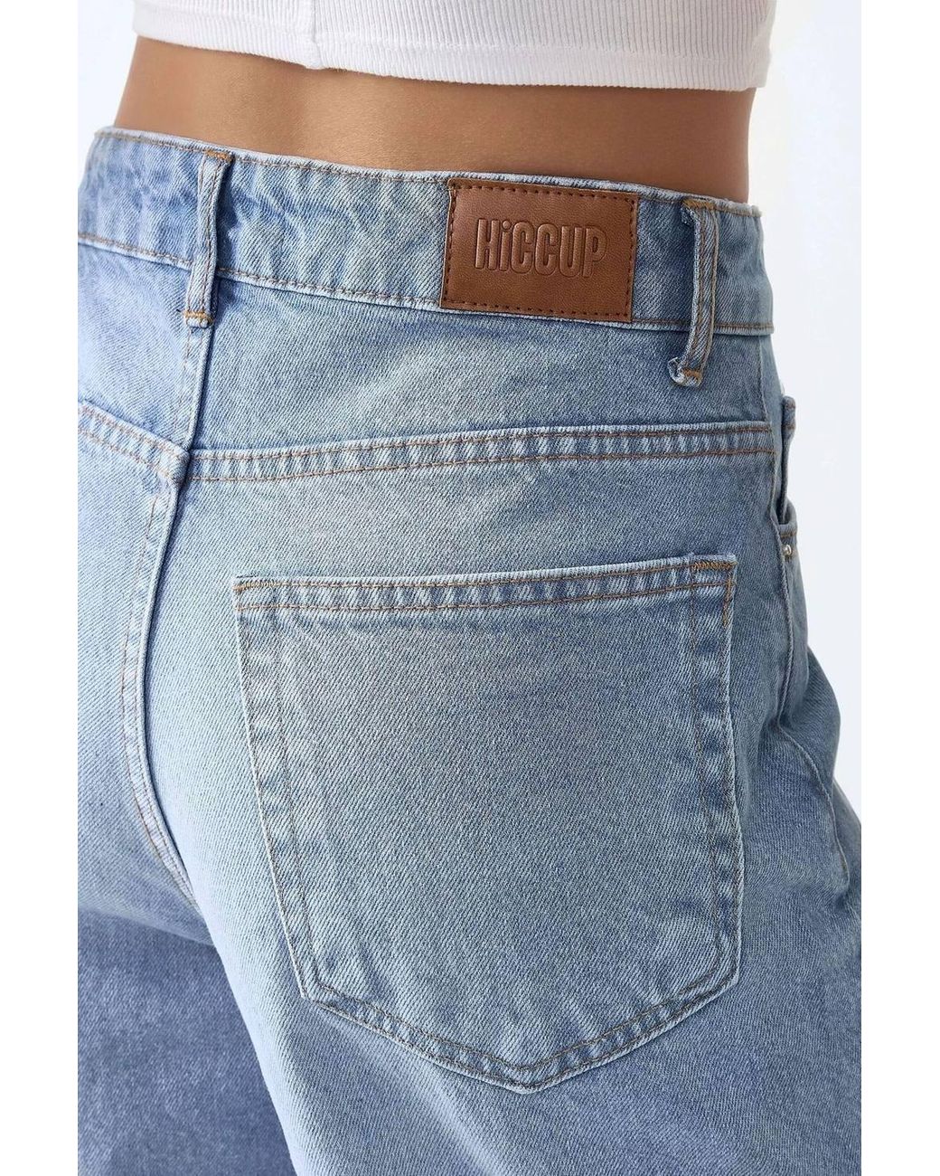 Hiccup Blue Baggy Fit Denim Jeans