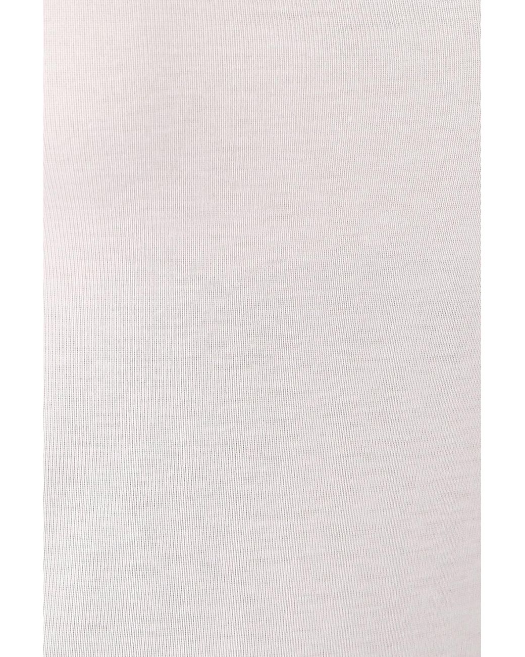 DAMART White Sleeveless Thermolactyl T-Shirt Lace Trim Regular Length Jersey