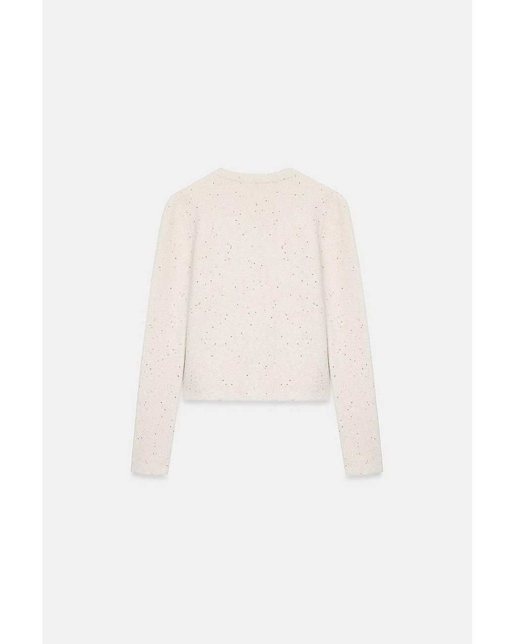 Dilvin White Knit Cardigan