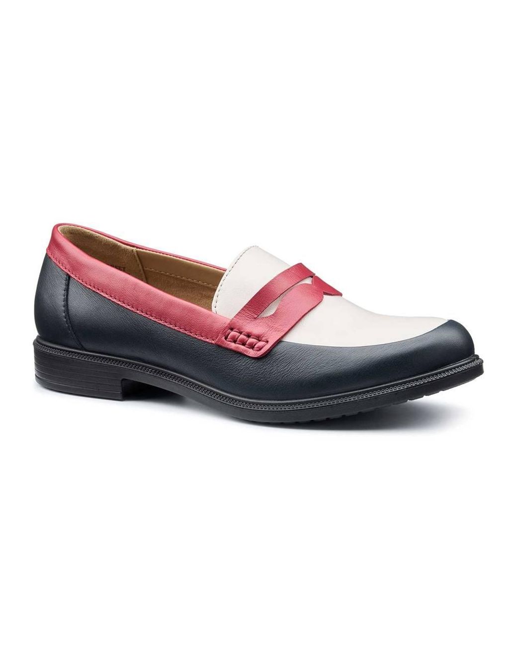 Hotter Blue Wide Fit 'Dorset' Loafers