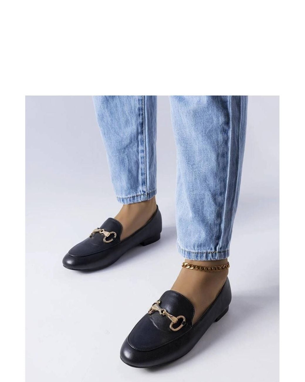 Love Lace Blue Moccasin Flat Shoes With Buckle Slip On For Summer Comfort