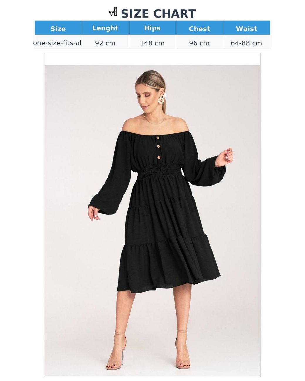 Love Lace Black Ruched Midi Dress With Spanish Neckline