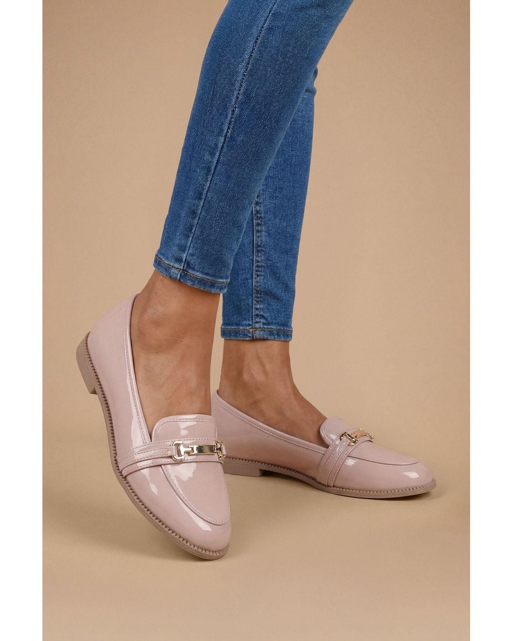 Dorothy Perkins Blue Wide Fit Lora Snaffle Loafers