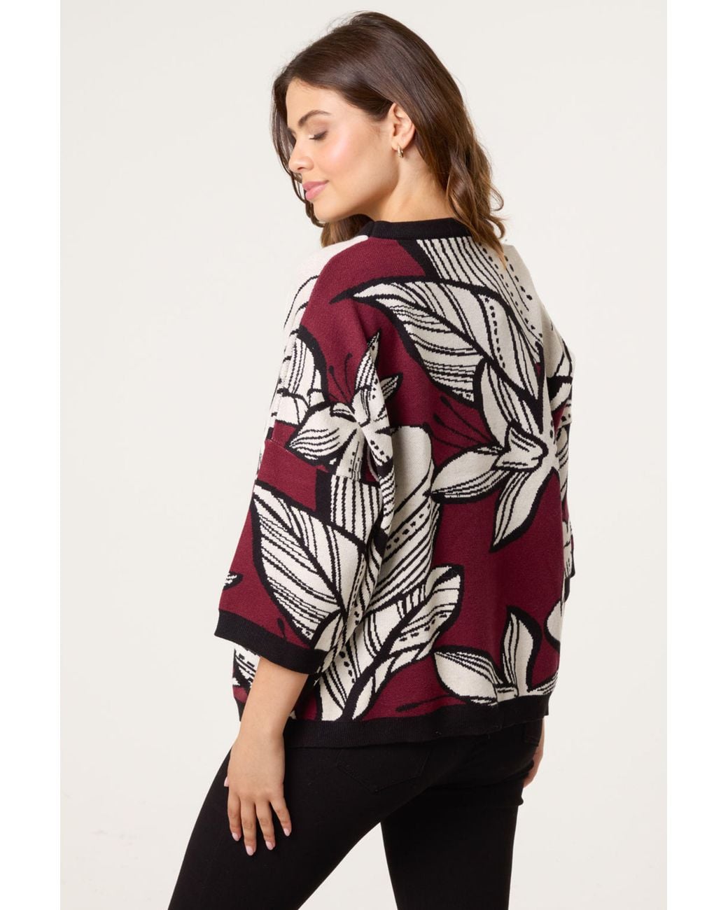 Blue Vanilla Red Long Sleeve Round Neck Jumper