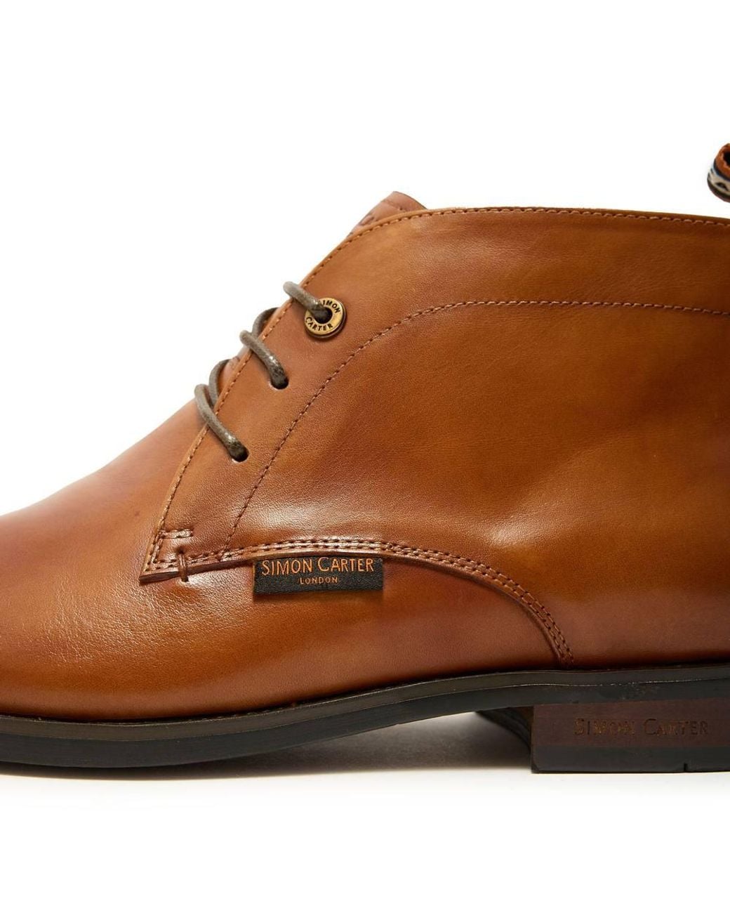 Simon Carter Brown Jeeps Chukka Boots for men