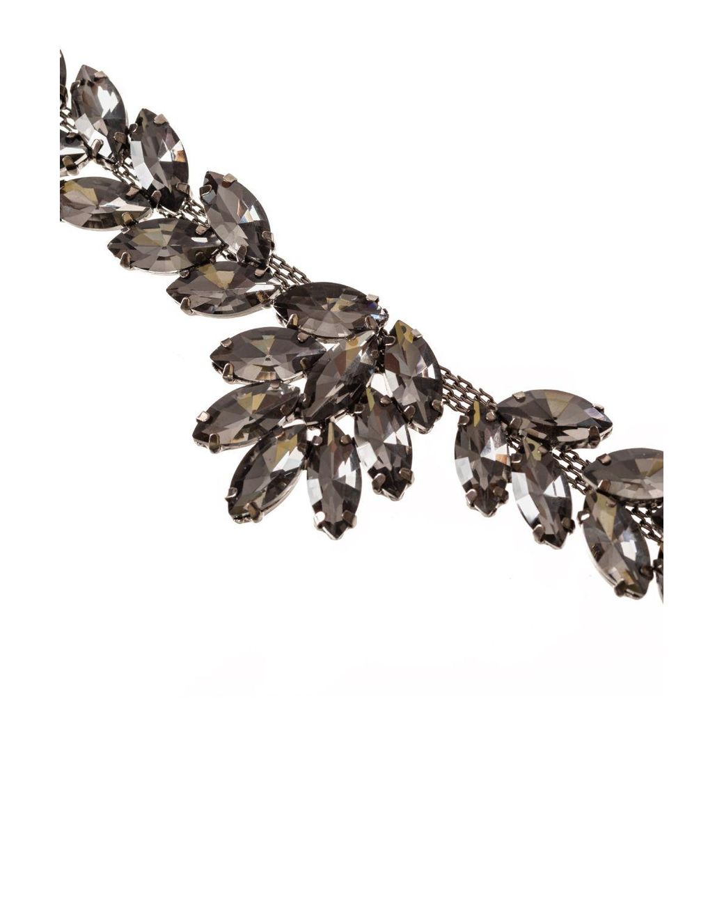 Neel Blue Black Diamante Motif, Crystal Appliques, 210Mm X 35Mm