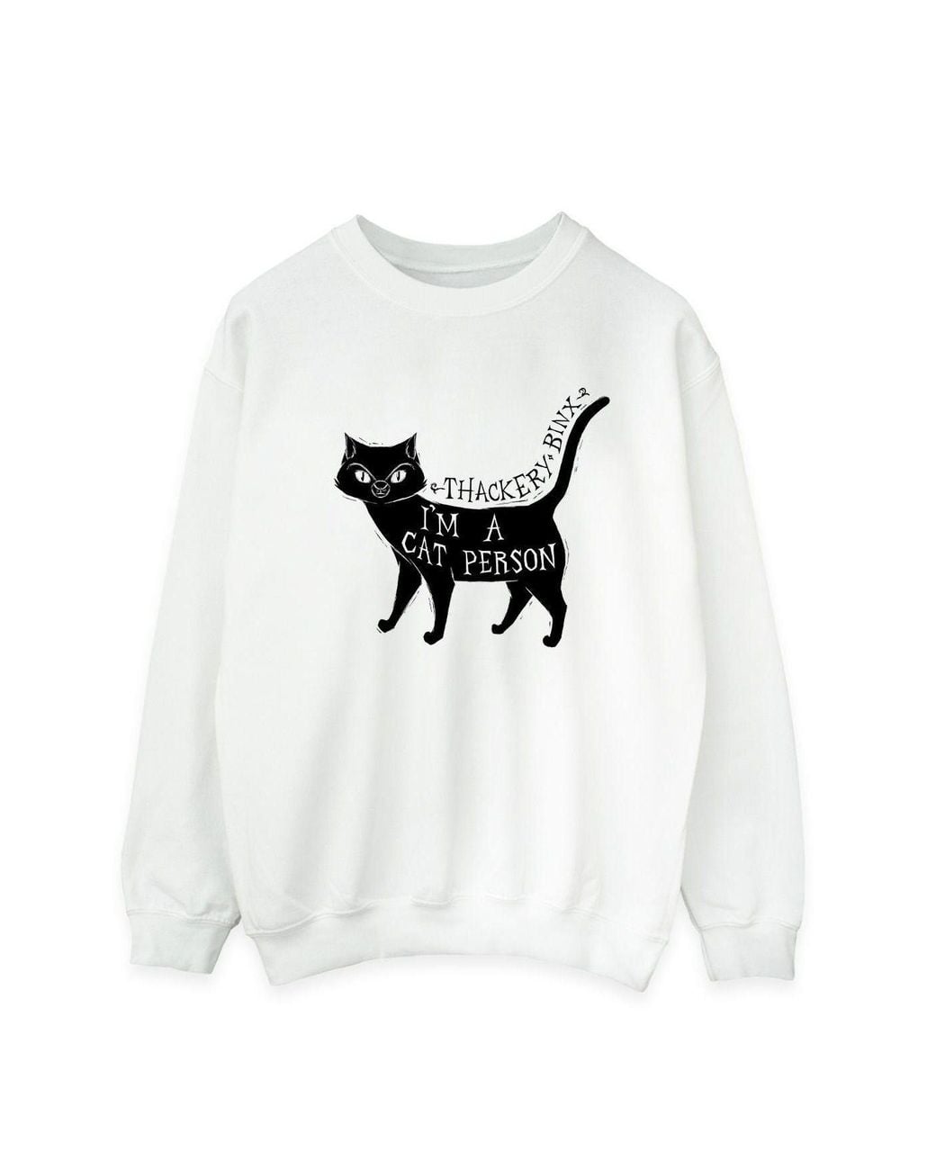 Disney White Hocus Pocus A Cat Person Sweatshirt for men