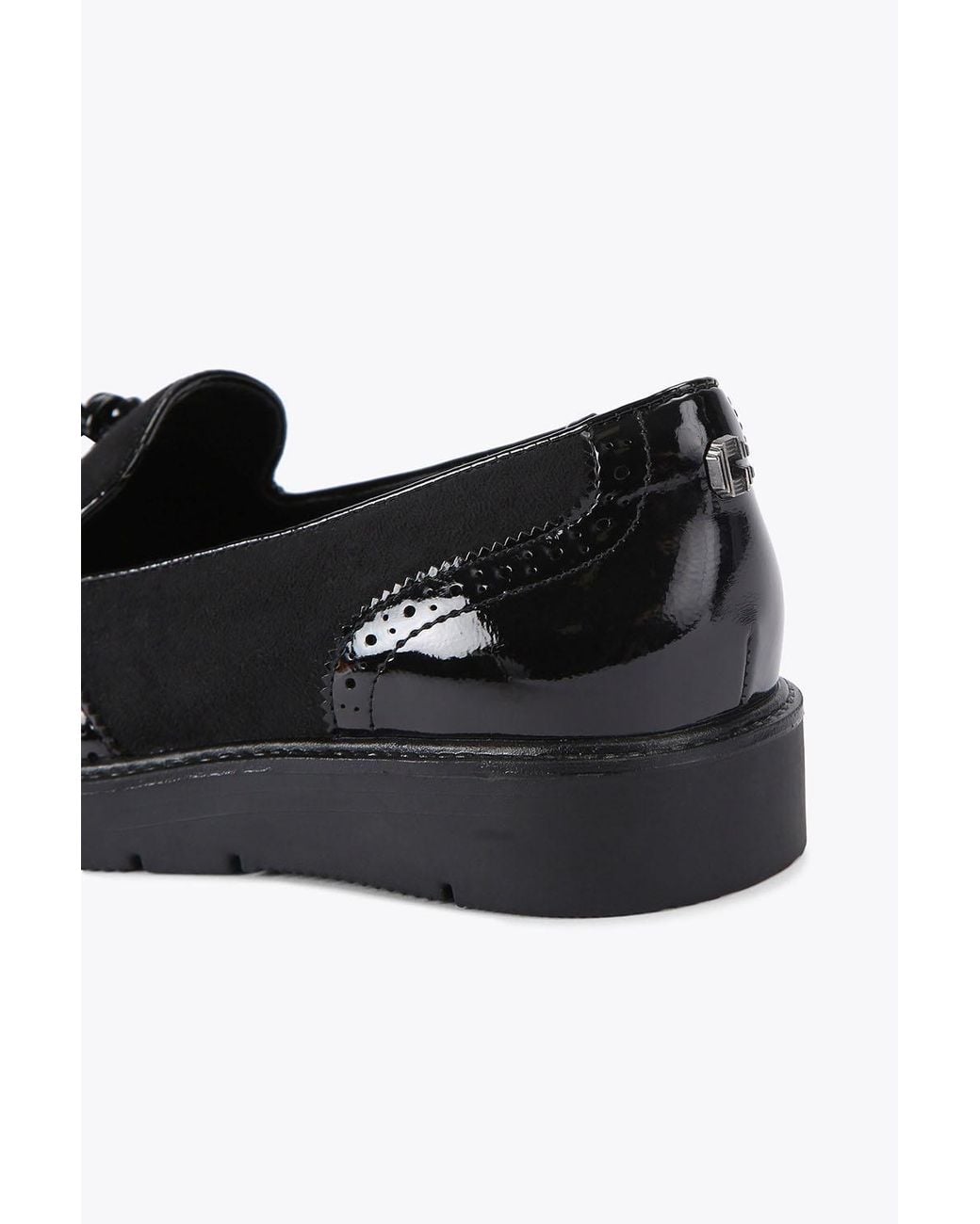 Carvela Kurt Geiger Black 'Sky Brogue' Flats