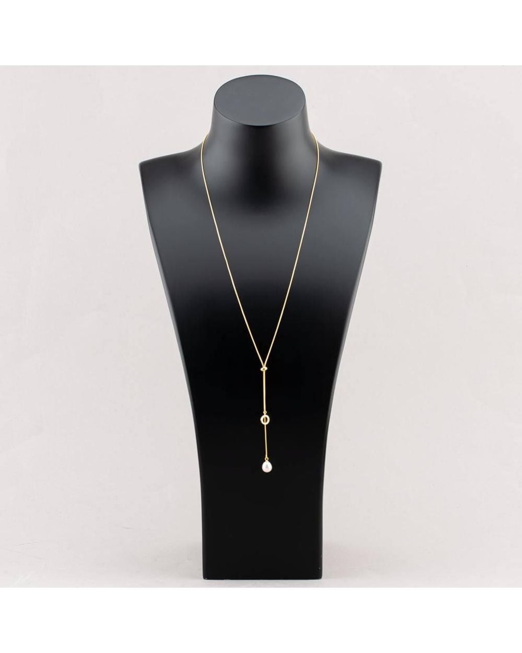 T.H.Baker White Freshwater Pearl & Cubic Zirconia Necklace Pow70390Fw/Gp