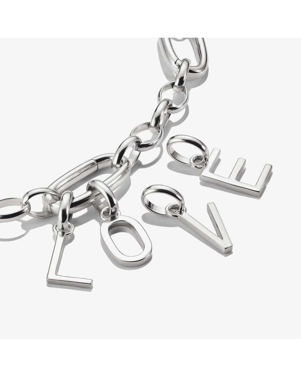 Thomas Sabo White Charm Club Connect Letter L Charm Cc1218-001-21
