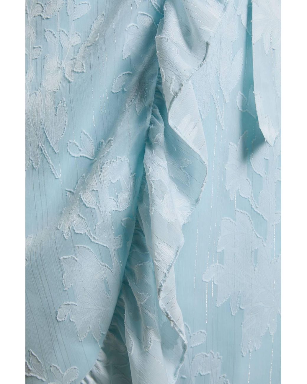 Dorothy Perkins Blue Dp Luxe Ruffle Wrap Midi Dress