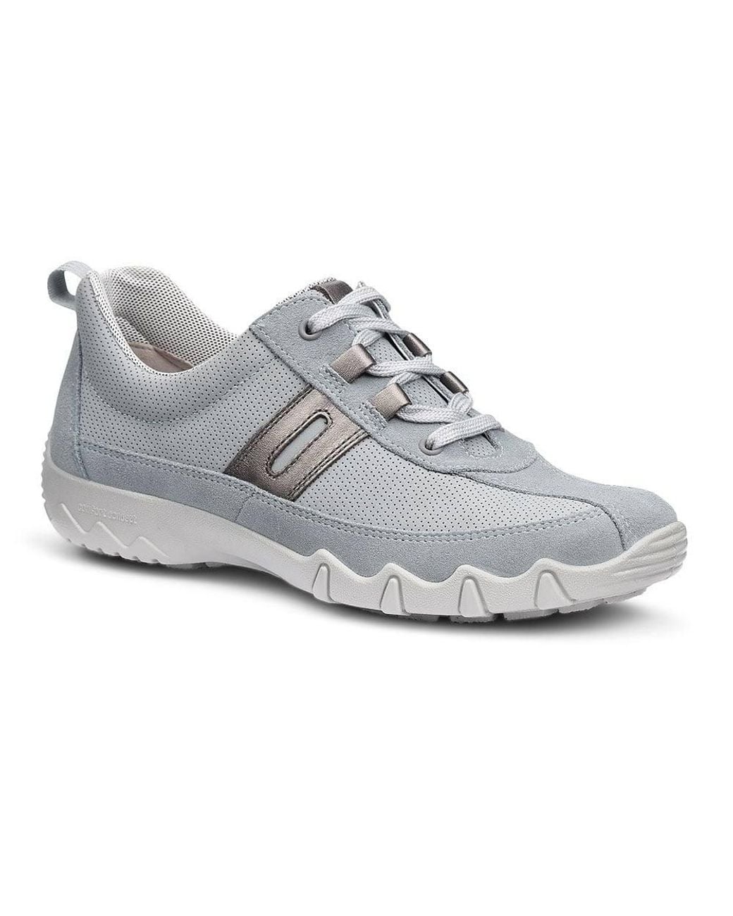 Hotter Gray Wide Fit 'Leanne Ii' Trainers