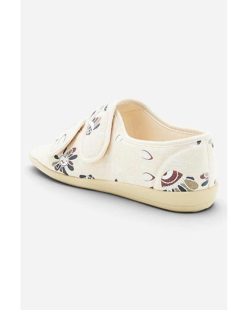 DAMART Natural Touch-Fasten Shoe Textile Upper, Regular Fit, Open Toe