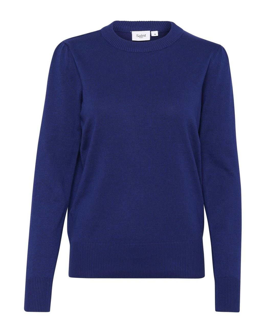 Saint Tropez Blue Milasz Crew Neck Knit Jumper