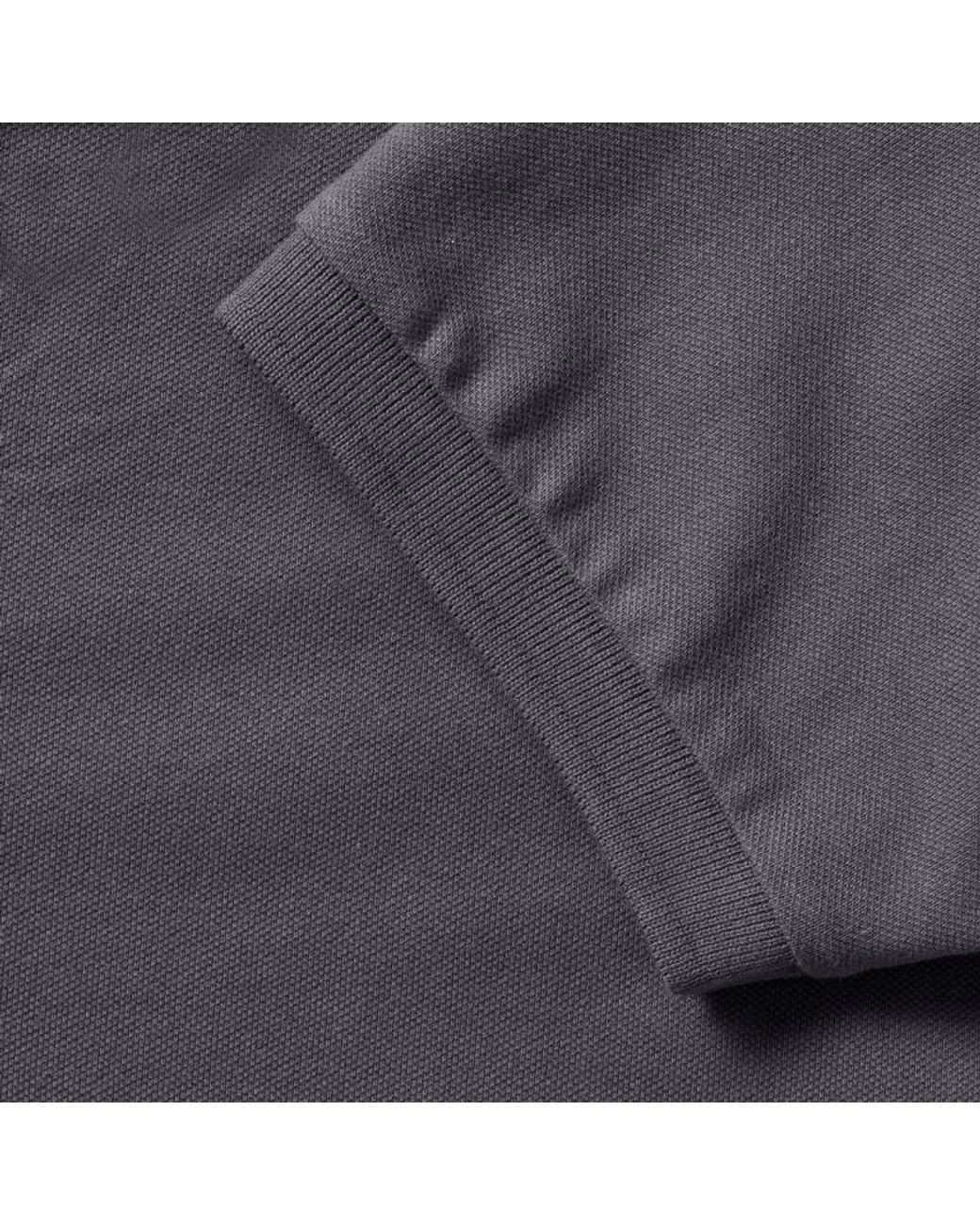 Russell Gray Stretch Short Sleeve Polo Shirt