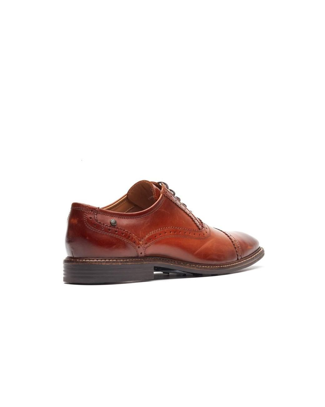Base London Red Ascot Toe Cap Oxford Shoe for men