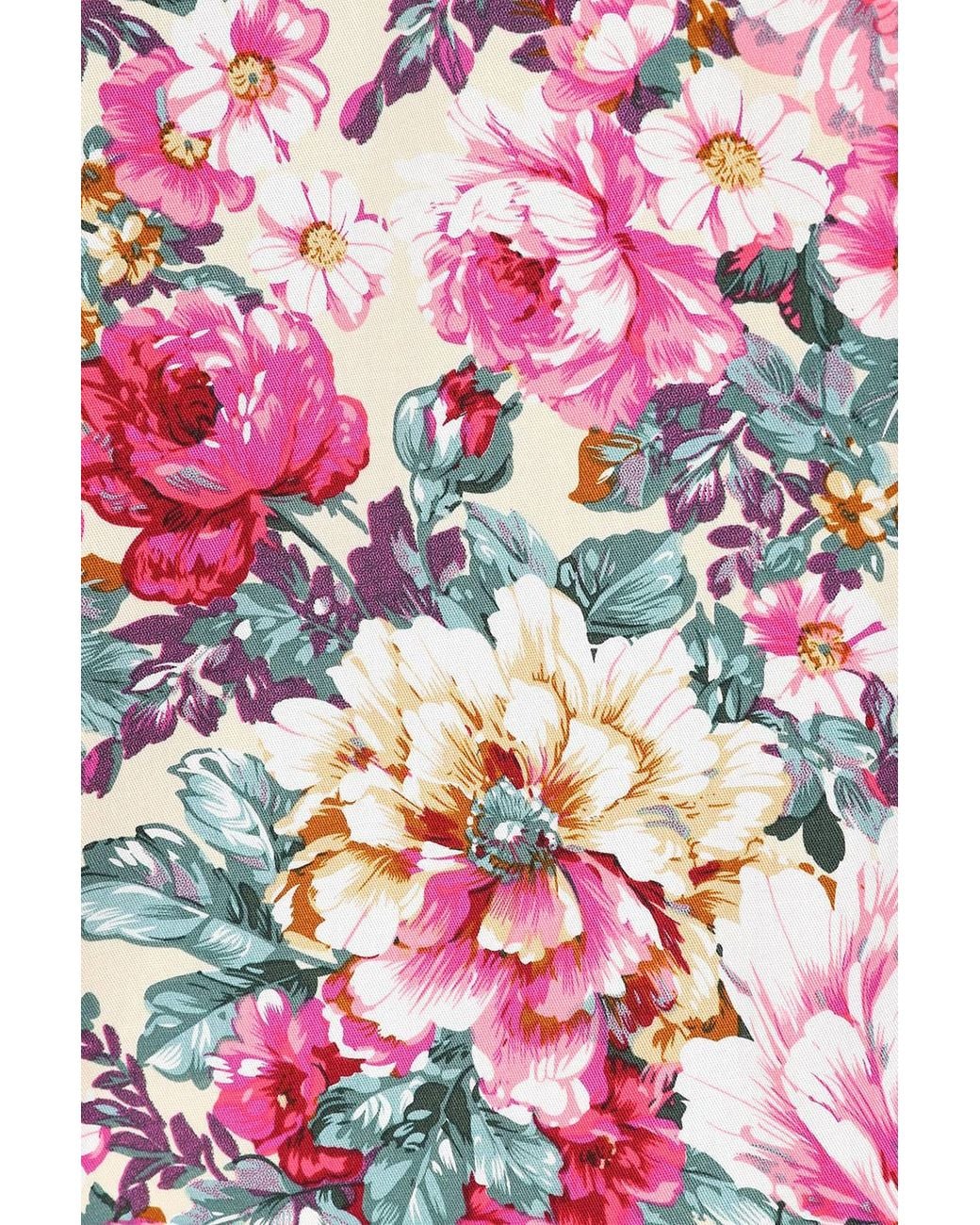 Banned Retro Red Bloom Dress-Offwhite