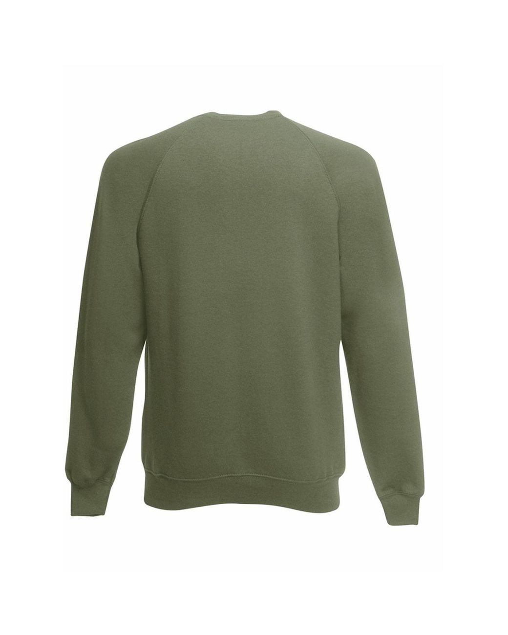 Fruit Of The Loom Green Raglan Sleeve Belcoro Sweatshirt for men