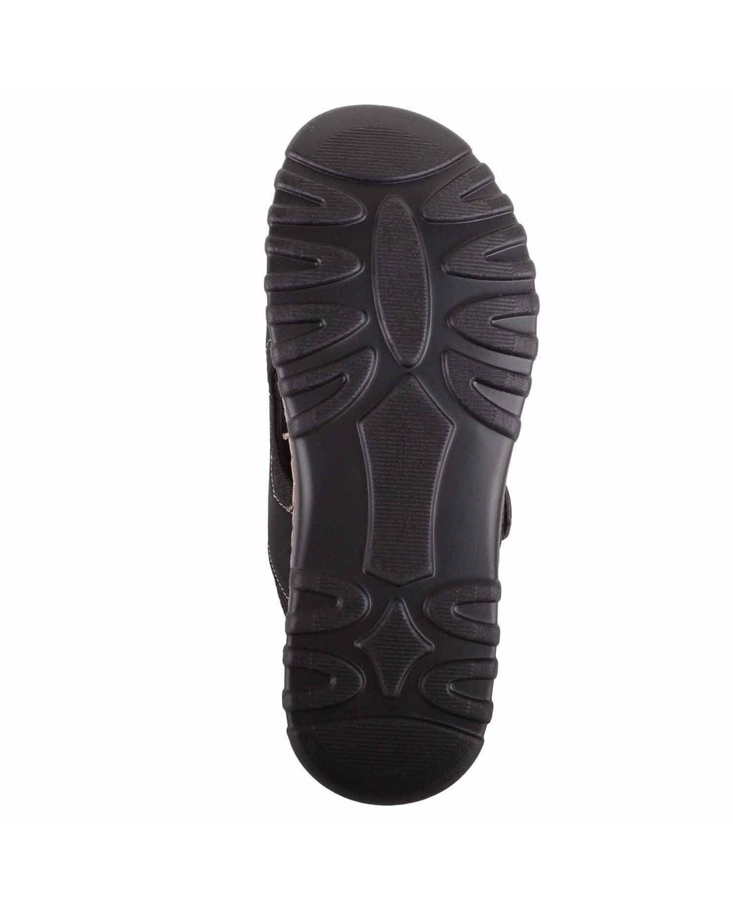 Absolute Footwear Black Ultra Lightweight Touch & Close Twin Strap Slip On Mule Sandals for men