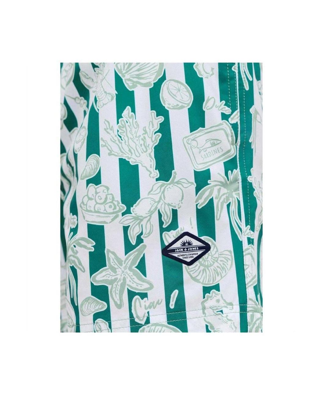 Jack & Jones Blue Seashell Swim Shorts for men