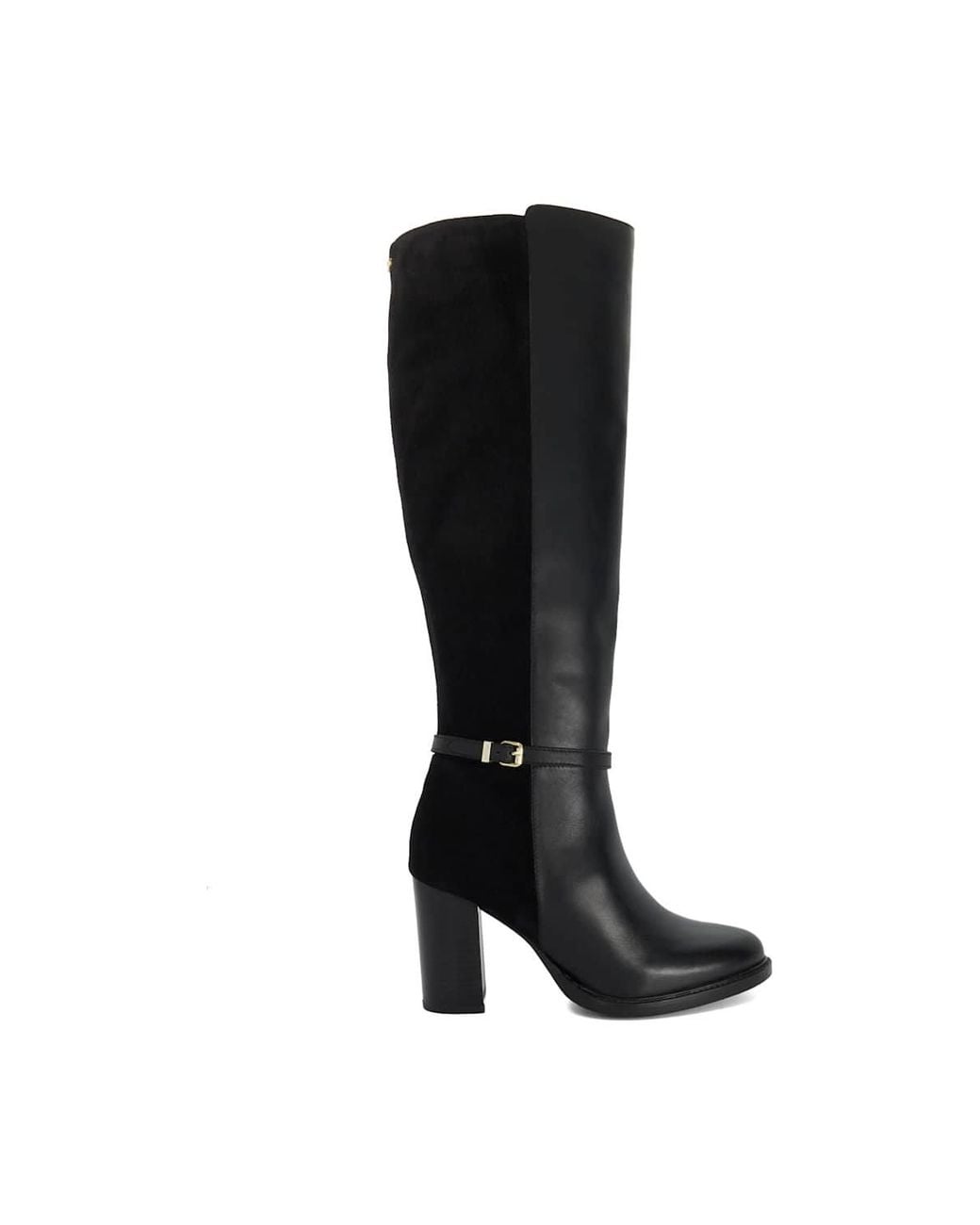 Dune Black 'Secrets' Leather Knee High Boots