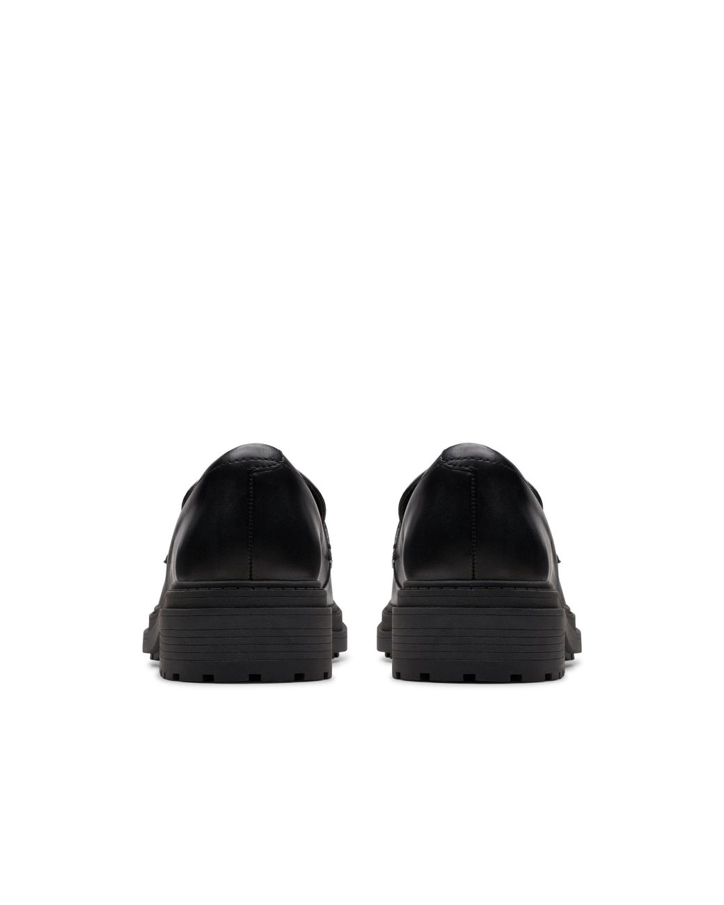 Clarks Black Orinoco3 Edge Leather Loafers, Slip Ons