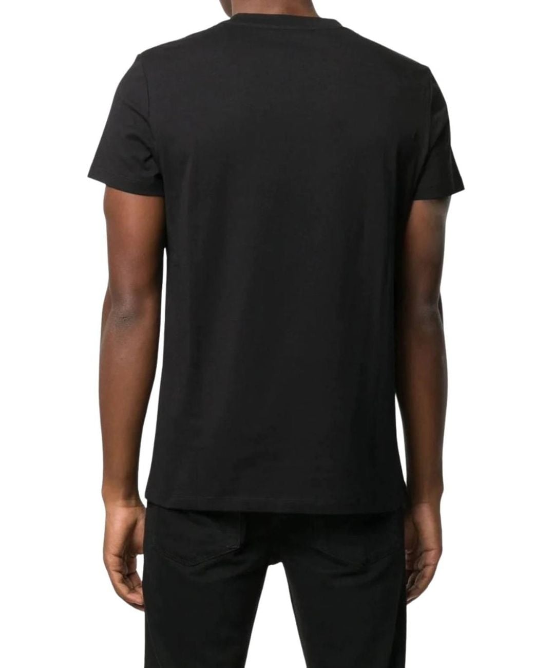 Balmain Black Paris Short Sleeve Crew T-Shirt for men