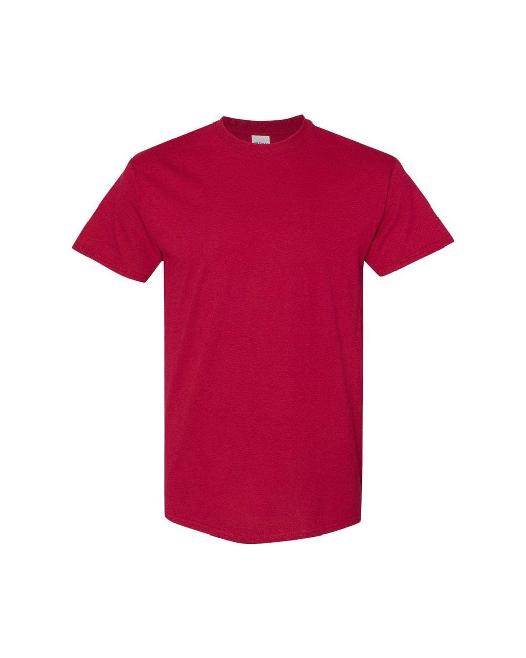 Gildan Red Heavy Cotton Short Sleeve T-Shirt for men