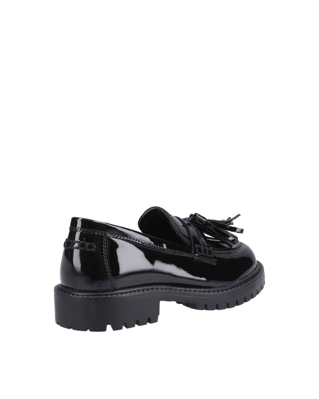 Hush Puppies Black Abigail Patent Senior Shoe