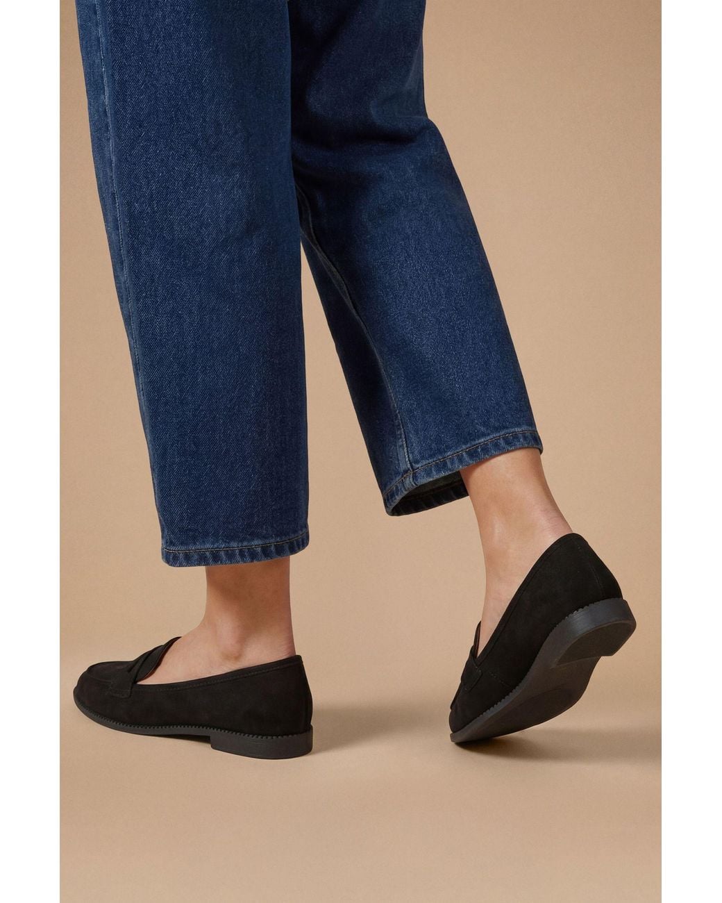 Dorothy Perkins Blue Lara Penny Loafers