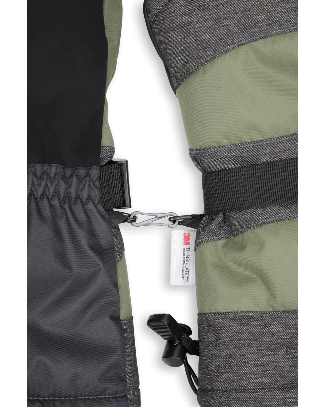 Mountain Warehouse Black 'Summit Extreme' Waterproof Breathable Upper Snowboard Ski Gloves for men